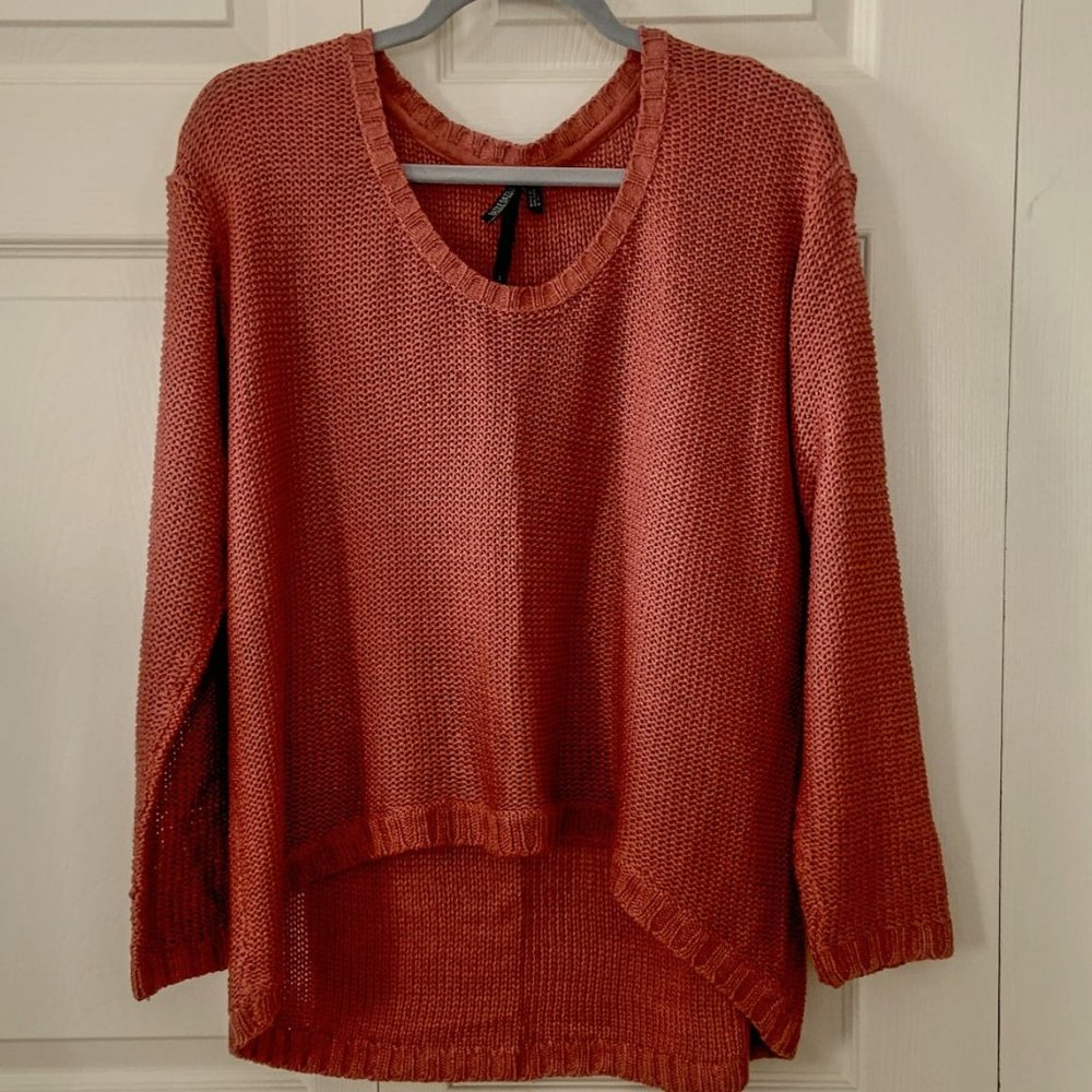 L Light Orange/Rose Sweater